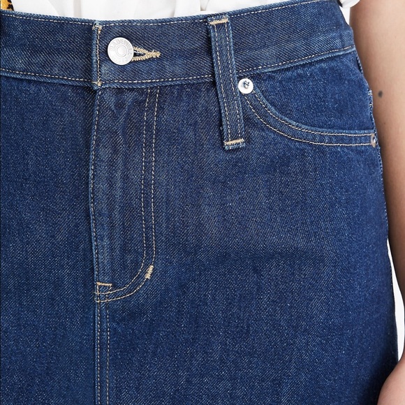 NWT Madewell Rigid Denim Mini Skirt in Dupree Wash -Size 25 - Picture 8 of 8